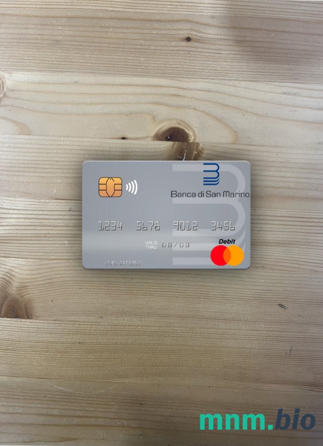 San Marino Banca di San Marino wygląd zdjęcia mastercard skan PSD + zdjęcie